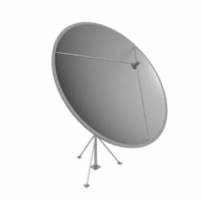 Satellit-tv-modtager parabol 3d-model