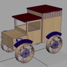 木製模型トラック3Dモデル