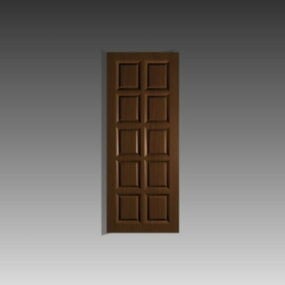 Door 10 Panel Style 3d model