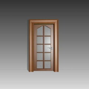 Glass Door 10 Panel Design 3d model