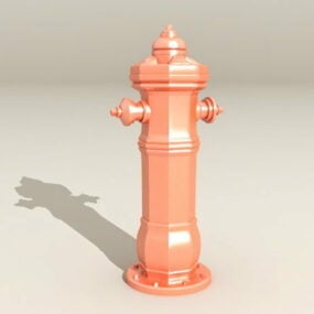 Straßen-Hydrant Lowpoly 3d Modell