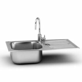 Kitchen Stainless Steel Sink 3d model