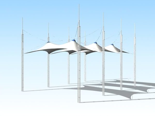 Outdoor Tensile Shade Structures