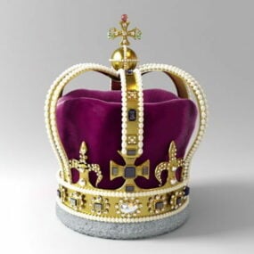 Modelo 3d de la antigua corona real