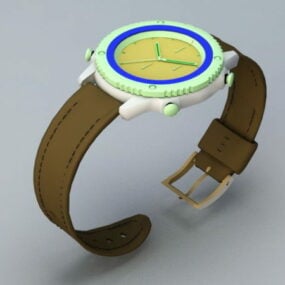 Orologio da polso di moda modello 3d