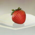 Realistic Fresh Strawberry