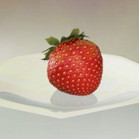 Realistic Fresh Strawberry 3d model