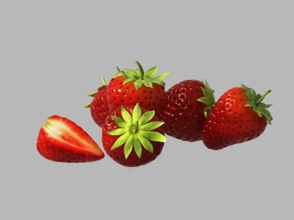 Realistic Fresh Strawberry