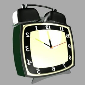 Retro zegar ścienny Dekoracyjny model 3D