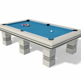 Sport Pool Table With Balls 3d model