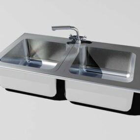 厨房不锈钢水槽3d模型