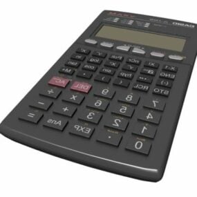 School Casio Calculator 3d model