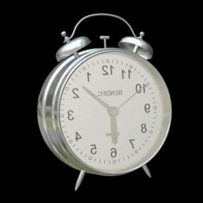 Bedroom Vintage Alarm Clock 3d model
