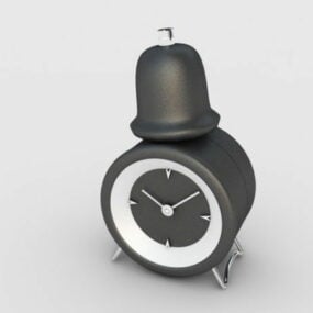 Home Black Alarm Clock 3d model