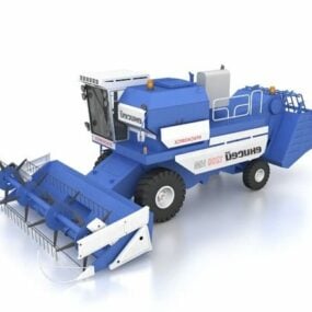 Construction Combine Harvester 3d model
