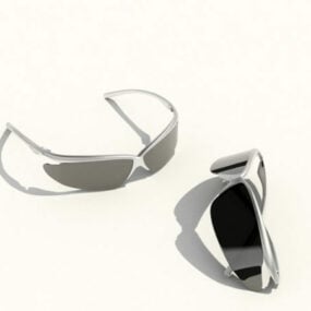Modelo 3D de óculos de sol Wayfarer modernos