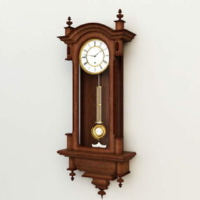Starožitné nástěnné hodiny do obývacího pokoje 3D model