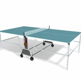 3д модель стола для настольного тенниса на открытом воздухе