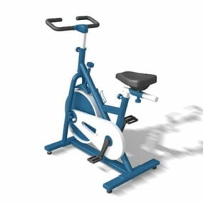 Stationary Gym Exercise Bike 3d model