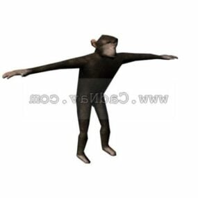 Şempanze Maymun Hayvanı 3d modeli