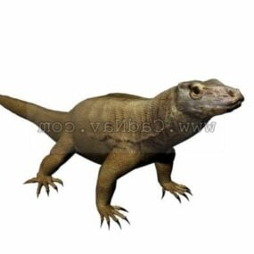 Wild Komodo Dragon Animal דגם תלת מימד