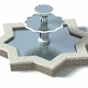Western Design Star Shape Fountain 3d model