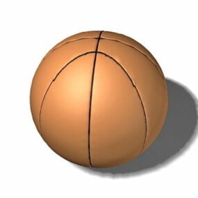 갈색 농구 공 3d 모델