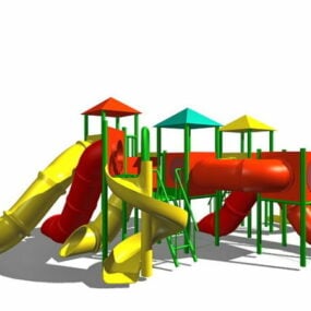 Παιδικό παιχνίδι-σετ εξοπλισμού εξωτερικού χώρου 3d μοντέλο