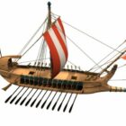 Watercraft Antik Yunan Savaş Gemisi