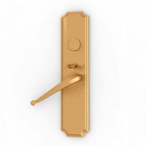 Home Brass Lever Door Handle 3d model
