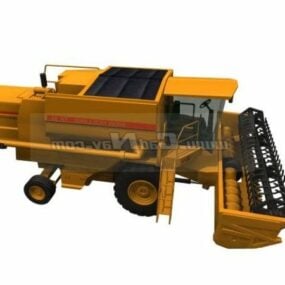 Heavy Industrial Combine Harvester 3d model