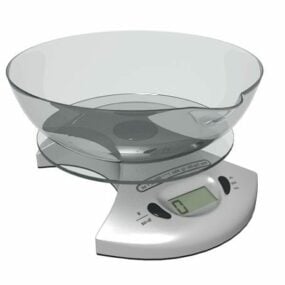 Báscula digital de cocina modelo 3d