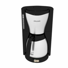 Modello 3d della caffettiera Philips da cucina