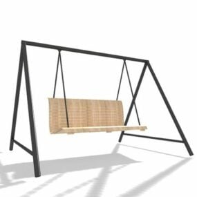 Garden Metal Swing Seat 3d model