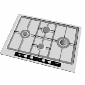 Kitchen Siemens Gas Cooktop 3d model