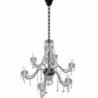 6 Arm Chandelier With Glass Drop