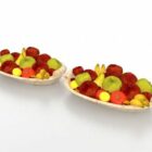 Ensemble de fruits frais sur une assiette