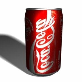 Nuevo modelo 3d de lata de Coca-Cola.