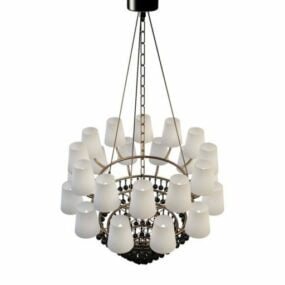 Neoclassical Antique Style Chandelier 3d model
