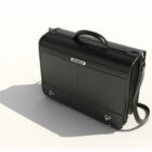 Black Leather Office Briefcase