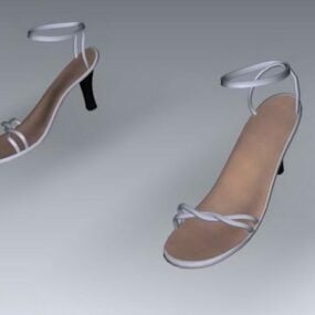 Sandali con tacco alto per modello W Omen 3d