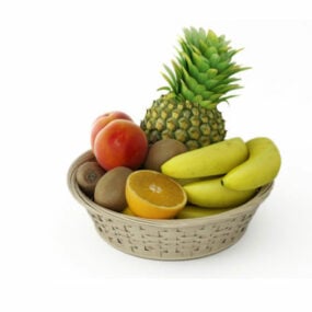 Mô hình nhà bếp trái cây trong bát 3d