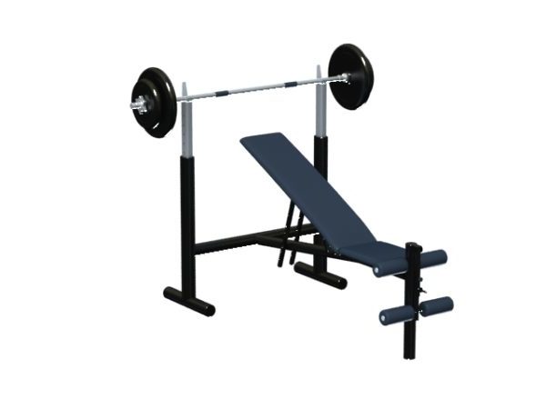 Fitness Equipment Weight Training Bench Free 3d Model - .Max, .Vray ...