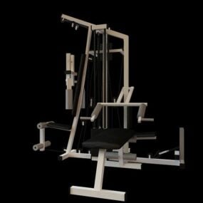 Sport Center Gym Equipments 3d-modell