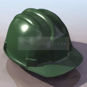 Vihreä turvakypärä 3d-malli