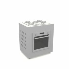 3д модель электрической кухонной плиты
