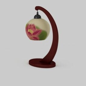 Antique Hanging Style Chinese Table Lamp 3d model