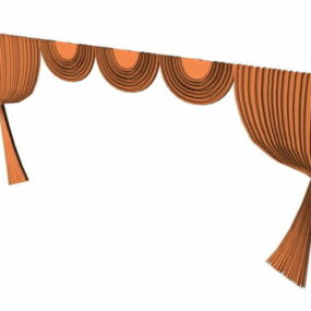 Swagged Valance Home Curtain 3d model