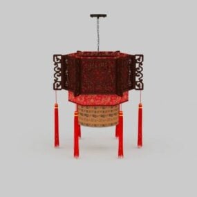 Staré čínské závěsné osvětlení 3D model
