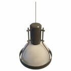 Подвесной светильник с металлическим каркасом